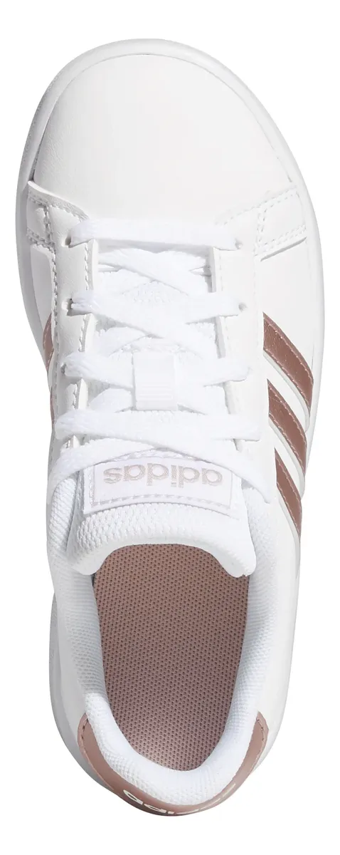 Tenis Adidas Grand Court K Blanco Mujer EF0101 CT — imagen 7