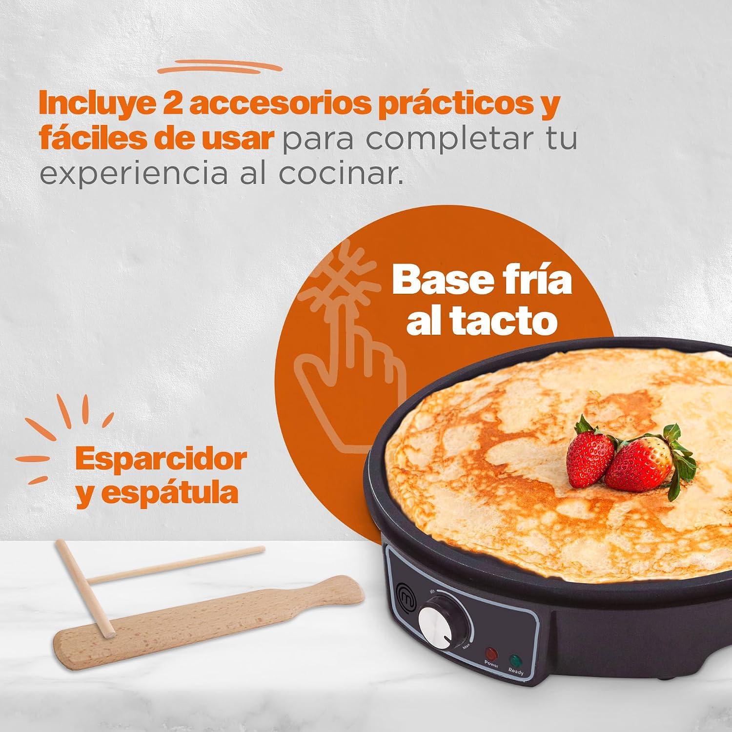 Crepera Eléctrica Masterchef MKCMV2 1000 W Antiadherente — imagen 6