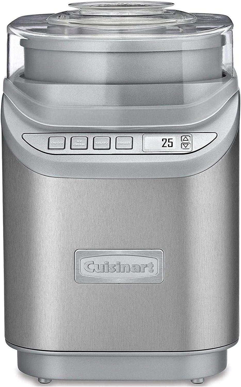 MAQUINA HELADO CUISINART ICE70P1ES PROGRAMABLE 2L ACERO INOX — imagen 1