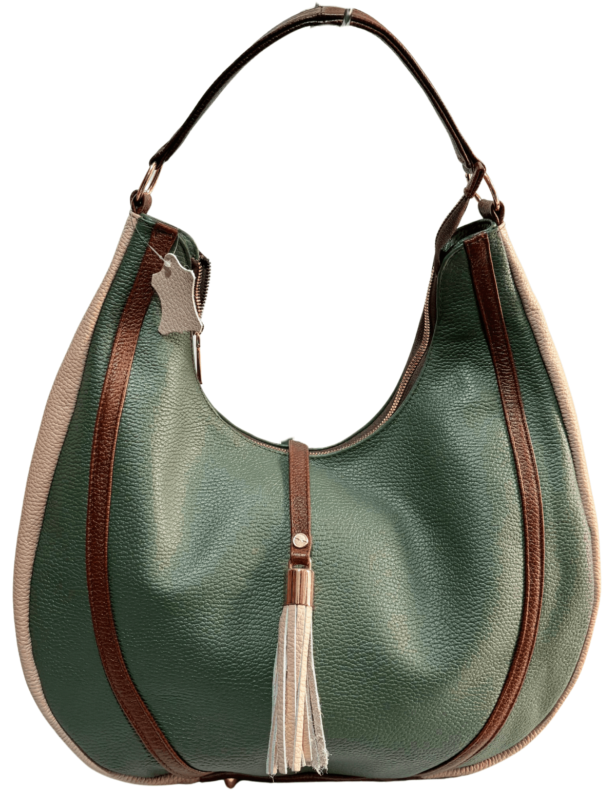 Bolso Grande De Piel Legitima Ternera Original Suave Negro Aitana — imagen 13