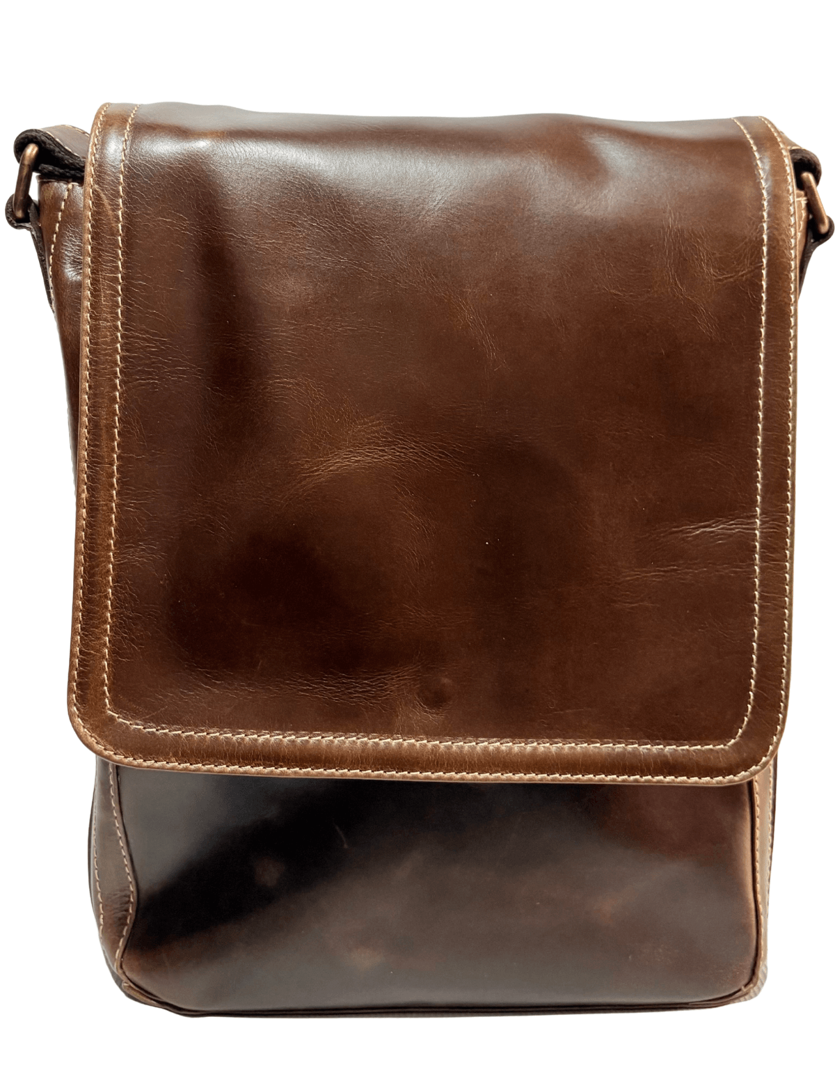 Portafolio Bolero Mediano Vertical Piel Legitima Ternera Gruesa Che. — imagen 14