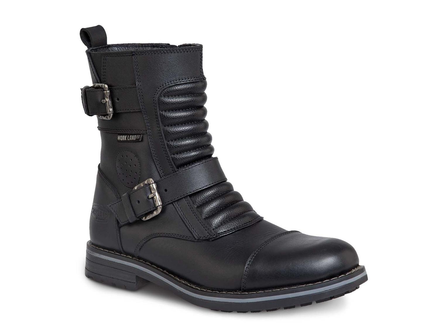 Bota Biker Hombre Moto caballero Casual Workland 89737 Negro — imagen 1