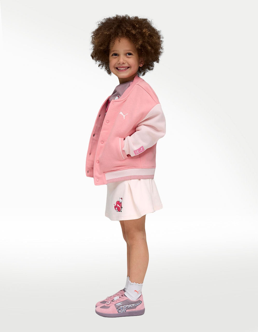 Falda Puma X Hello Kitty & Friends Pleated Rosa - Niña — imagen 4