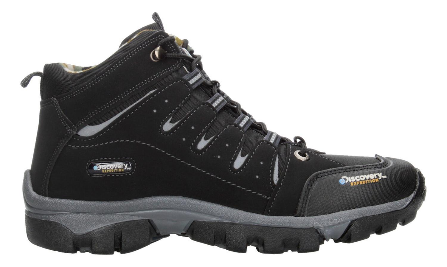 Bota Hombre Senderismo Discovery Blackwood Negro Cintas — imagen 2