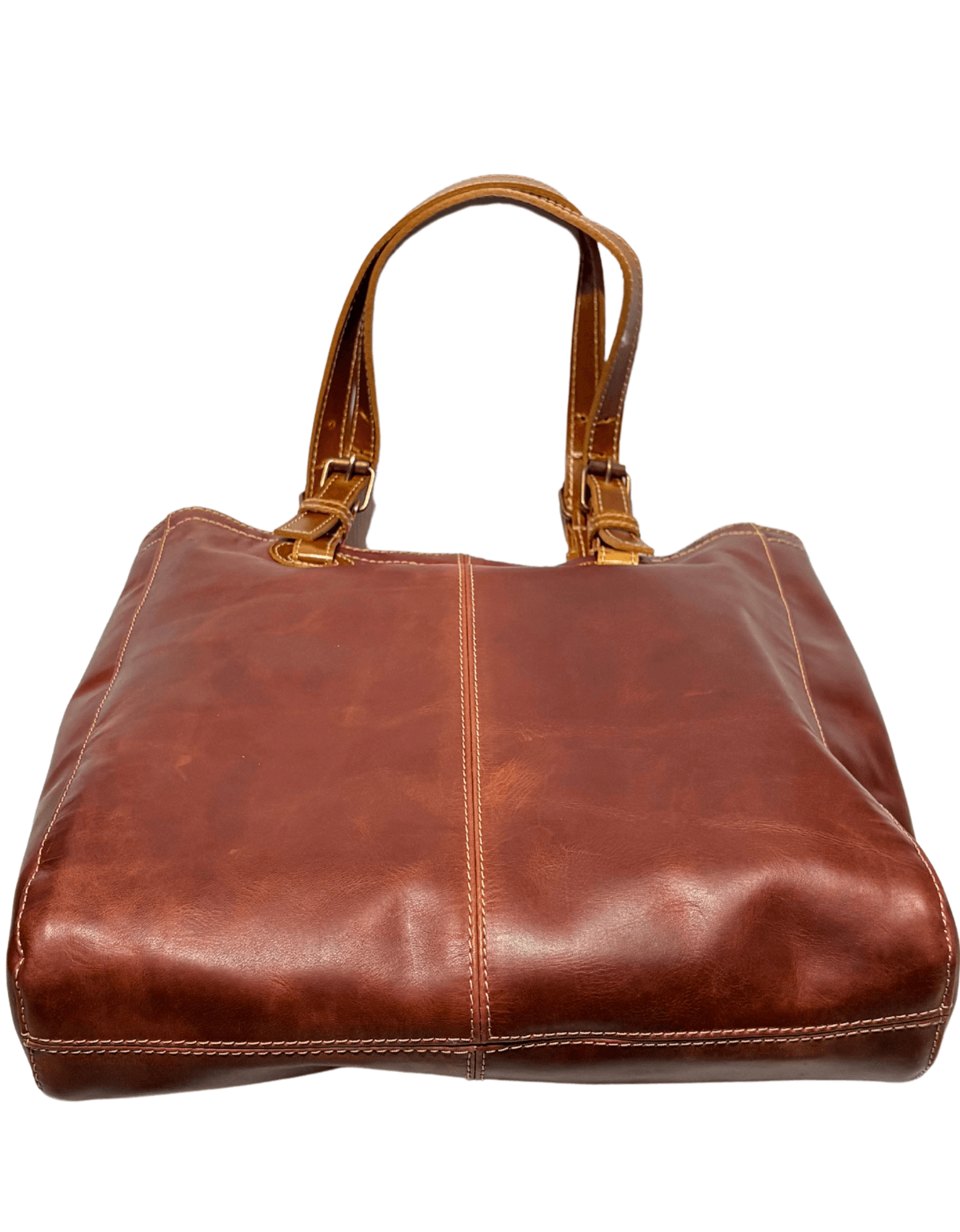 Bolsa Piel Legitima Elegante Cuero Genuino Para Mujer Handbags Tote — imagen 12