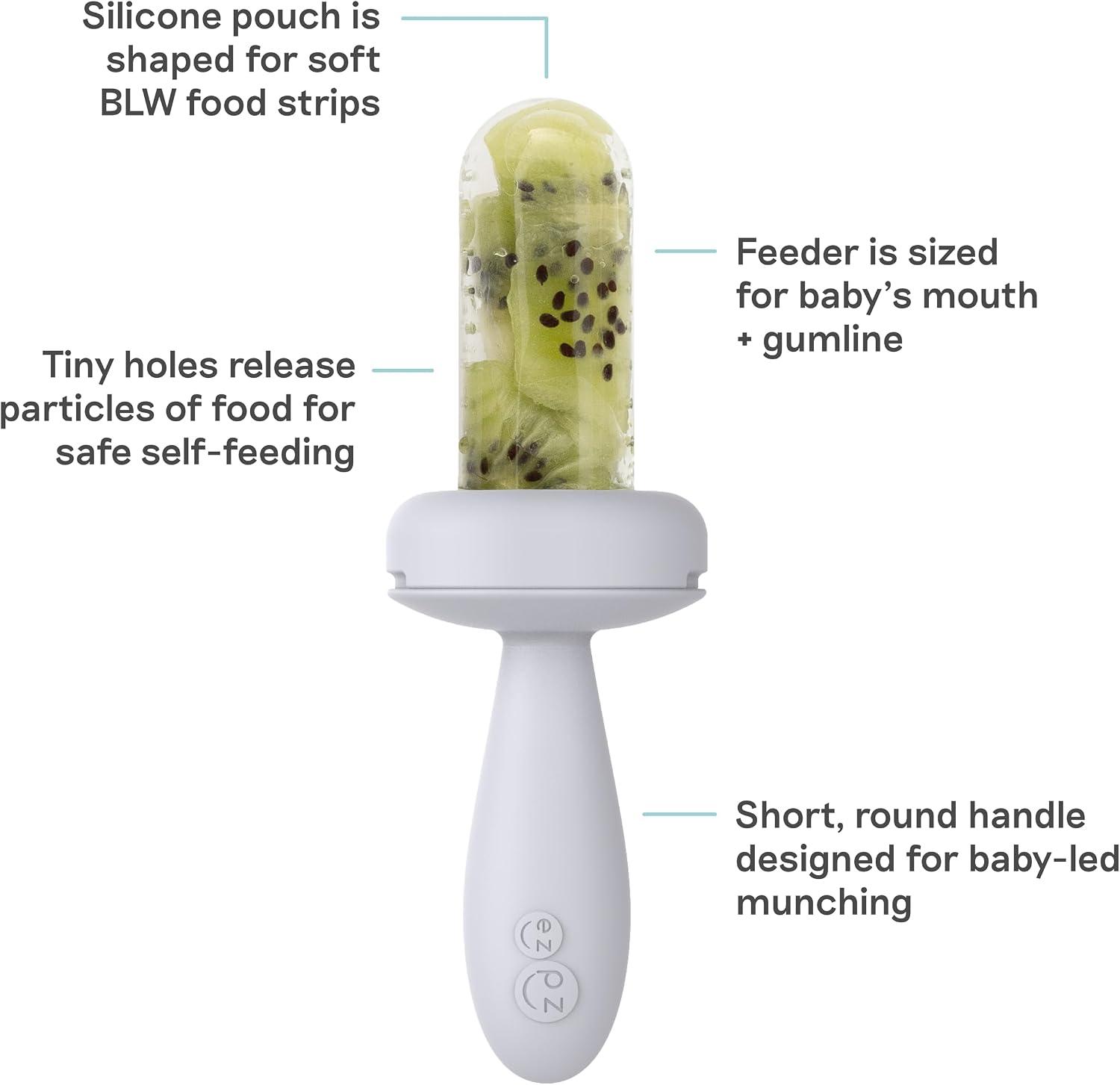 Alimentador EzPz Baby-Led Gris para Bebé de Silicón — imagen 2