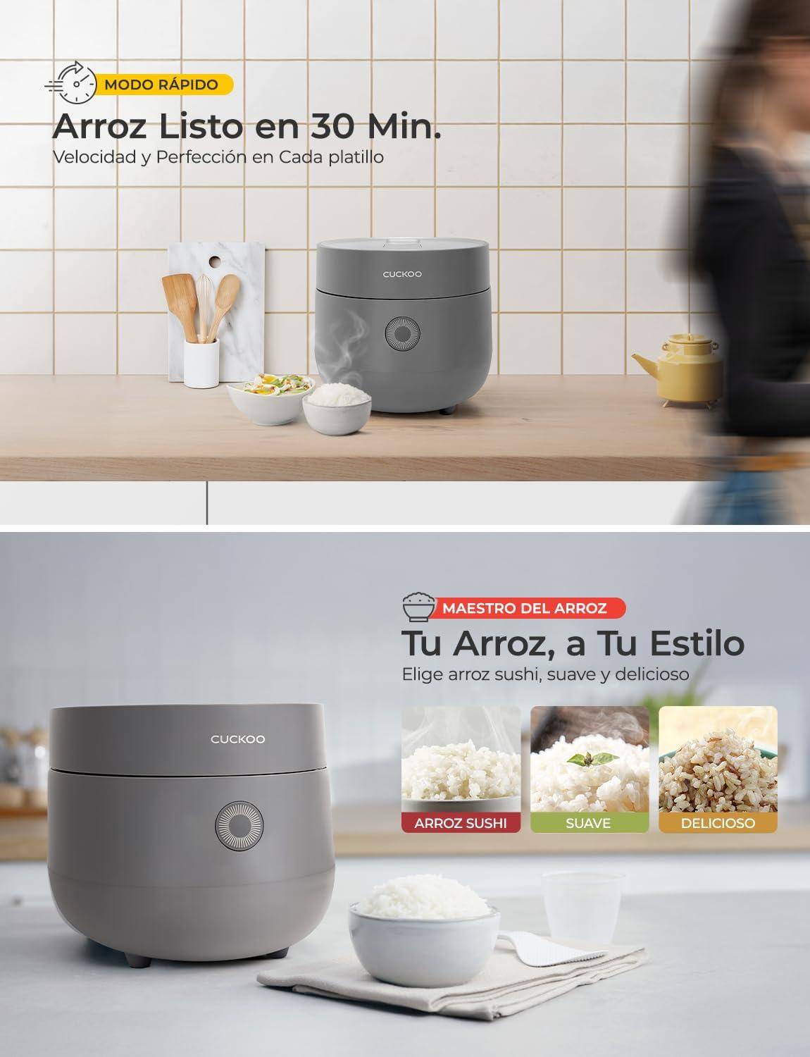 Arrocera Cuckoo 6 Tazas CR-0675FW Fuzzy Logic Gris — imagen 6