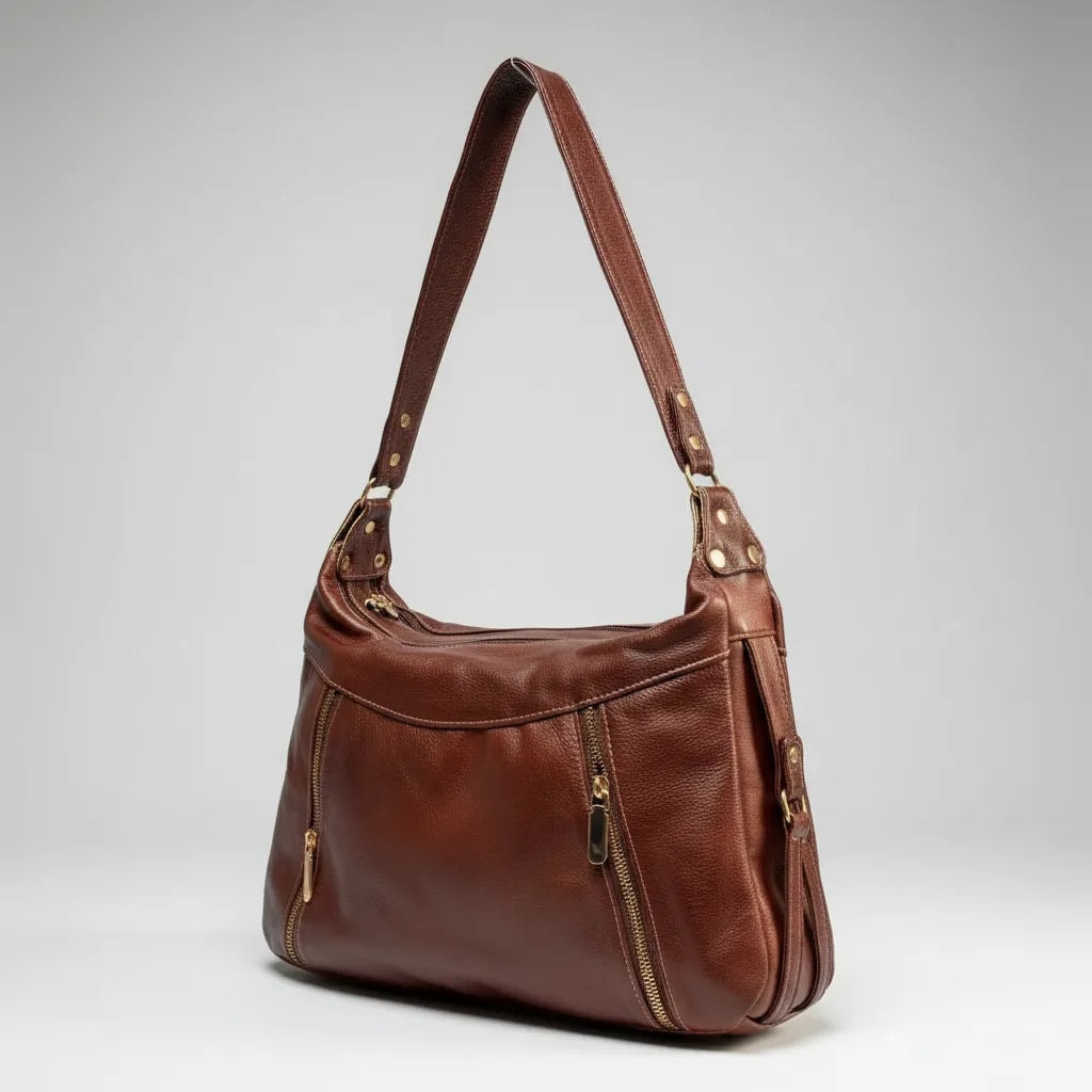 Bolsa De Piel Legitima Suave De Dama Original Multifuncional Jf75 — imagen 4