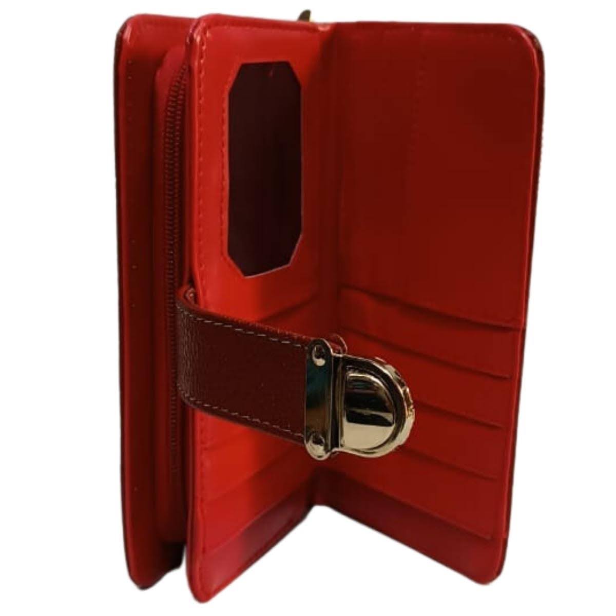 Cartera De Dama Piel Legitima Charol Ternera Edith — imagen 7
