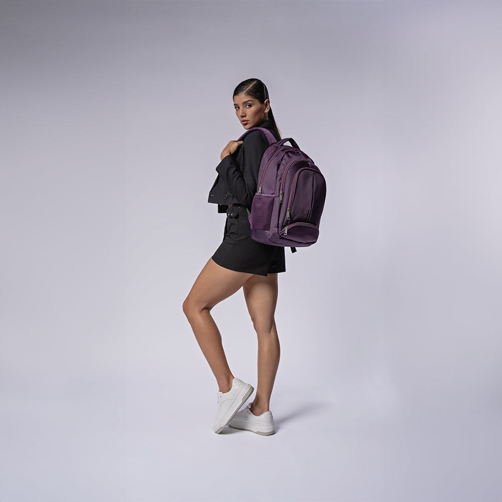 Mochila para laptop CoolCapital Bast 15.6" pulgadas Morado — imagen 3