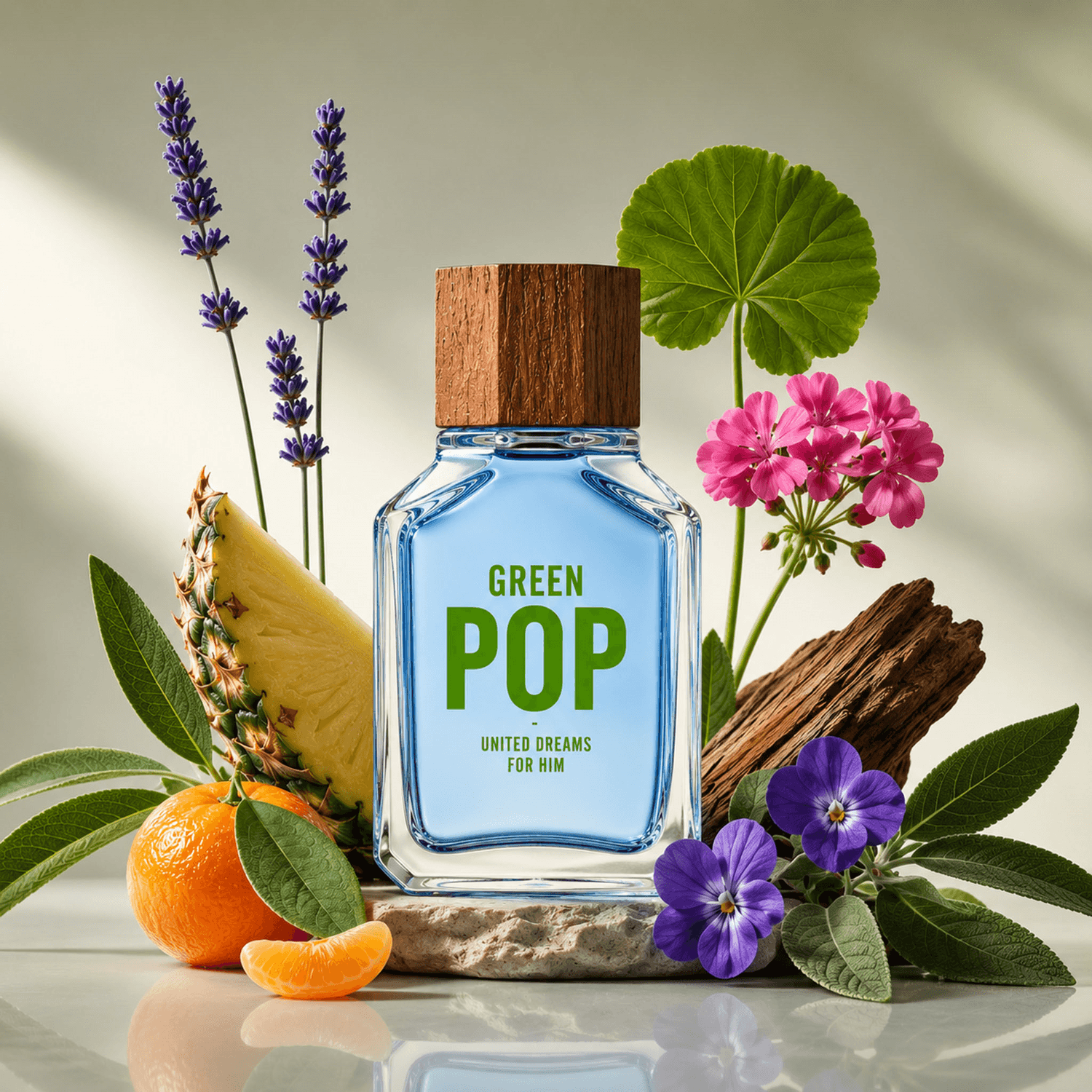 Perfume Hombre Benetton Green Pop 100ml Caballero — imagen 4