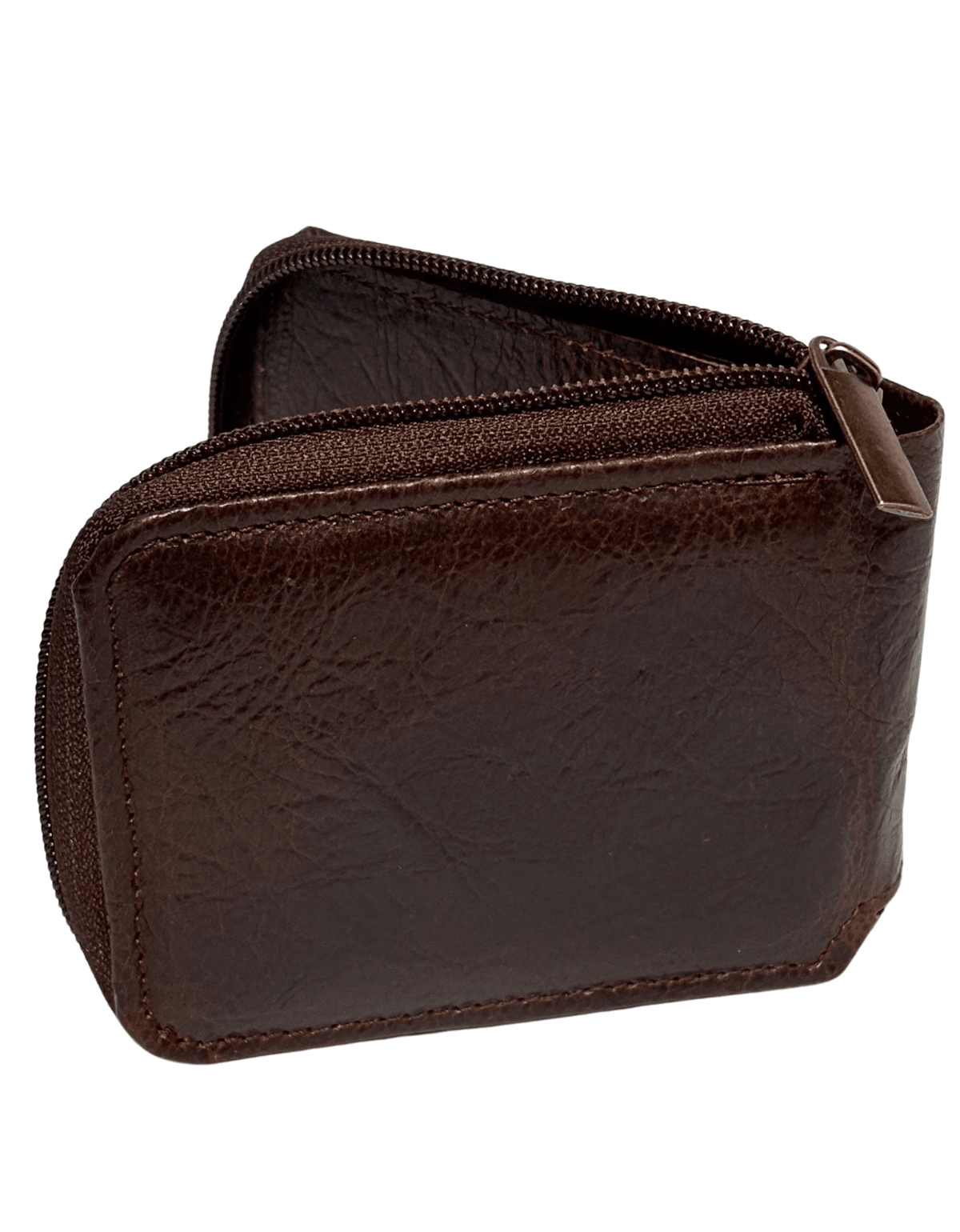 Cartera De 1 Cierre Caballero Piel Legitima Original — imagen 15