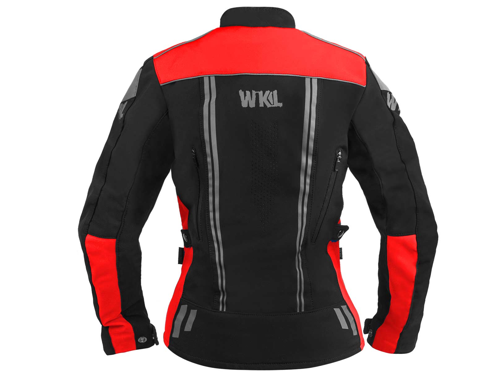 Chamarra moto mujer impermeable protecciones biker WKL 85 NR — imagen 12