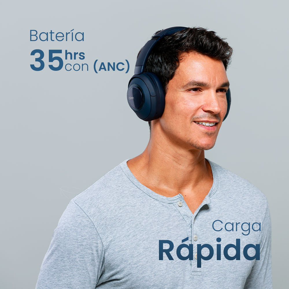 Audifonos Inalámbricos Over Ear Cleer Alpha STF ANC 35h Uso Azul — imagen 7
