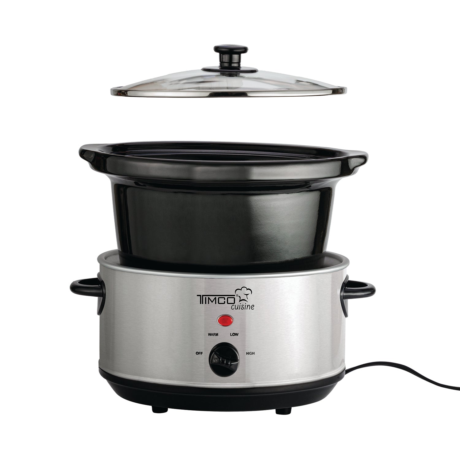 Olla Lento Cocimiento 3.8 Litros Tazon de Ceramica Potencia 200 W Olla Electrica Timco SLOW-350WZ — imagen 3