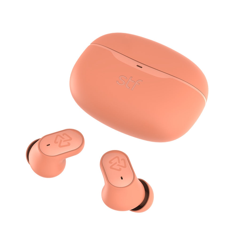 Audifonos Inalámbricos Tws Dune STF 42hrs Uso Protección IPX4 Naranja — imagen 6