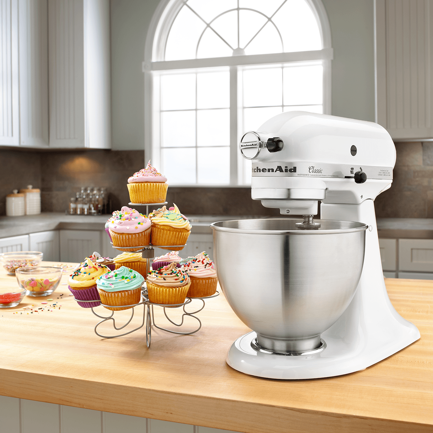 Batidora de Pedestal KitchenAid K45SSWH 10 Velocidades — imagen 2