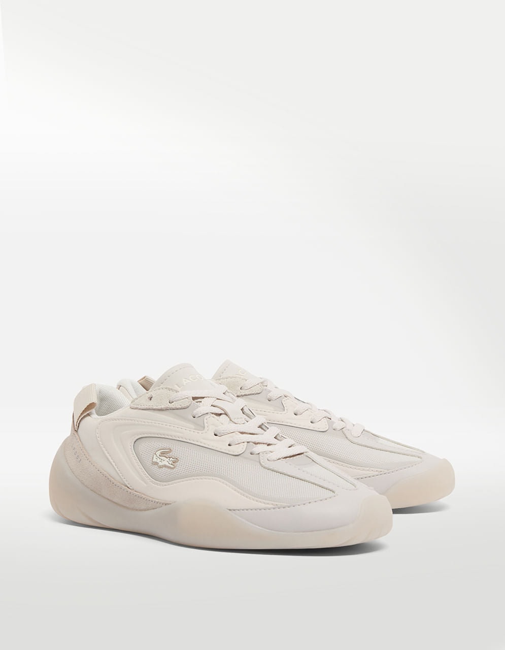 Tenis Lacoste Side Low 126 4 SFA Beige - Mujer — imagen 4