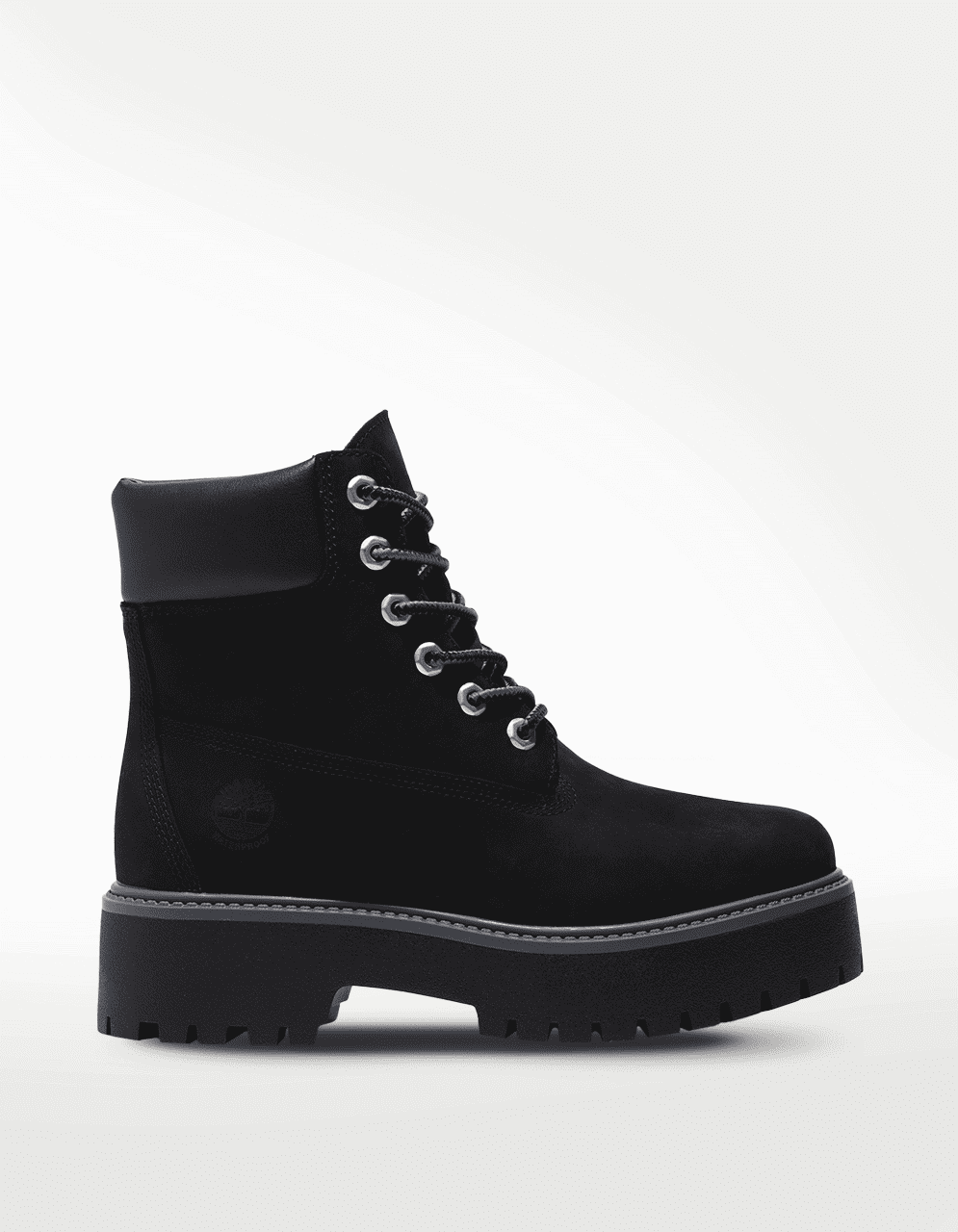 Tenis Timberland 6 Inch Lace Up Waterproof Boot Negro - Mujer — imagen 2