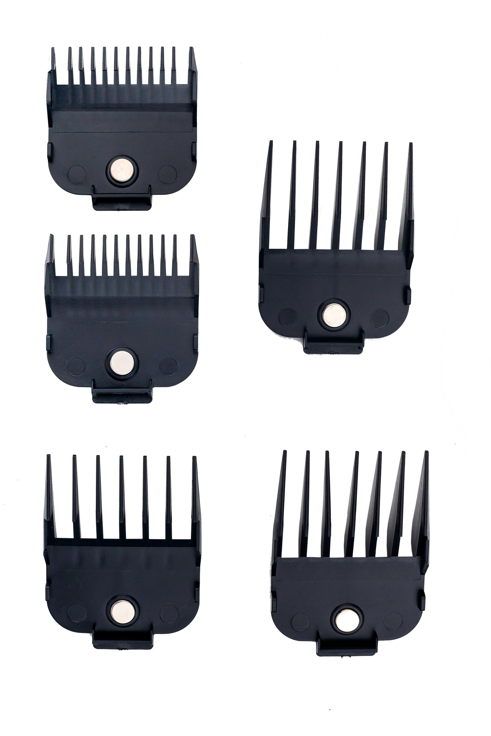 Kit Combo 5 Peines Guia de Aumento Magnéticos Maquina de Corte Cabello Uso Profesional Timco Pei-05 — imagen 3