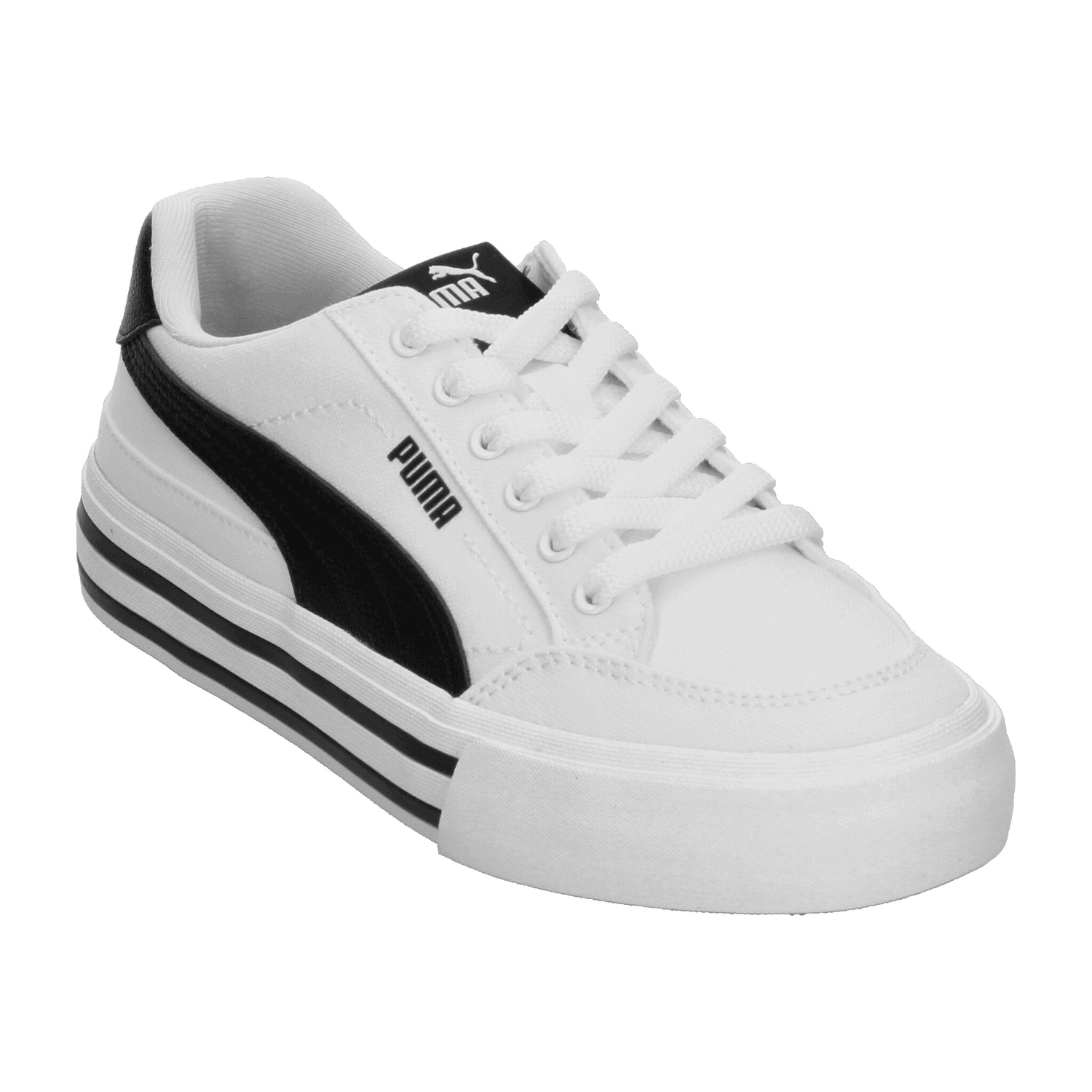 Tenis Puma Court Classic Vulc Niño Blanco Casual Hombre Jr T22-25 — imagen 5