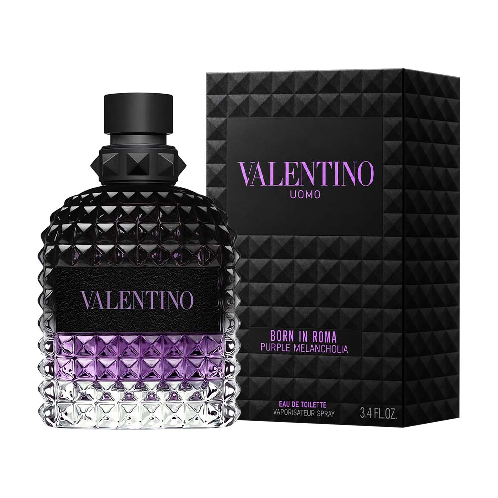 Valentino Uomo Born In Roma Purple Melancholia Agua de Tocador 100 ml Caballero Mag — imagen 2