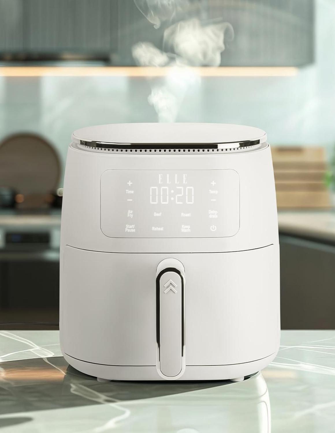 Freidora de Aire Digital Elle 5 L Blanca con Pantalla Táctil 1500 W — imagen 7