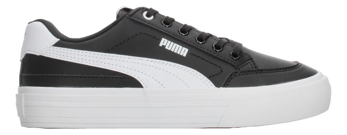Tenis Puma Court Classic Dama Casual Negro Blanco Mujer — imagen 10