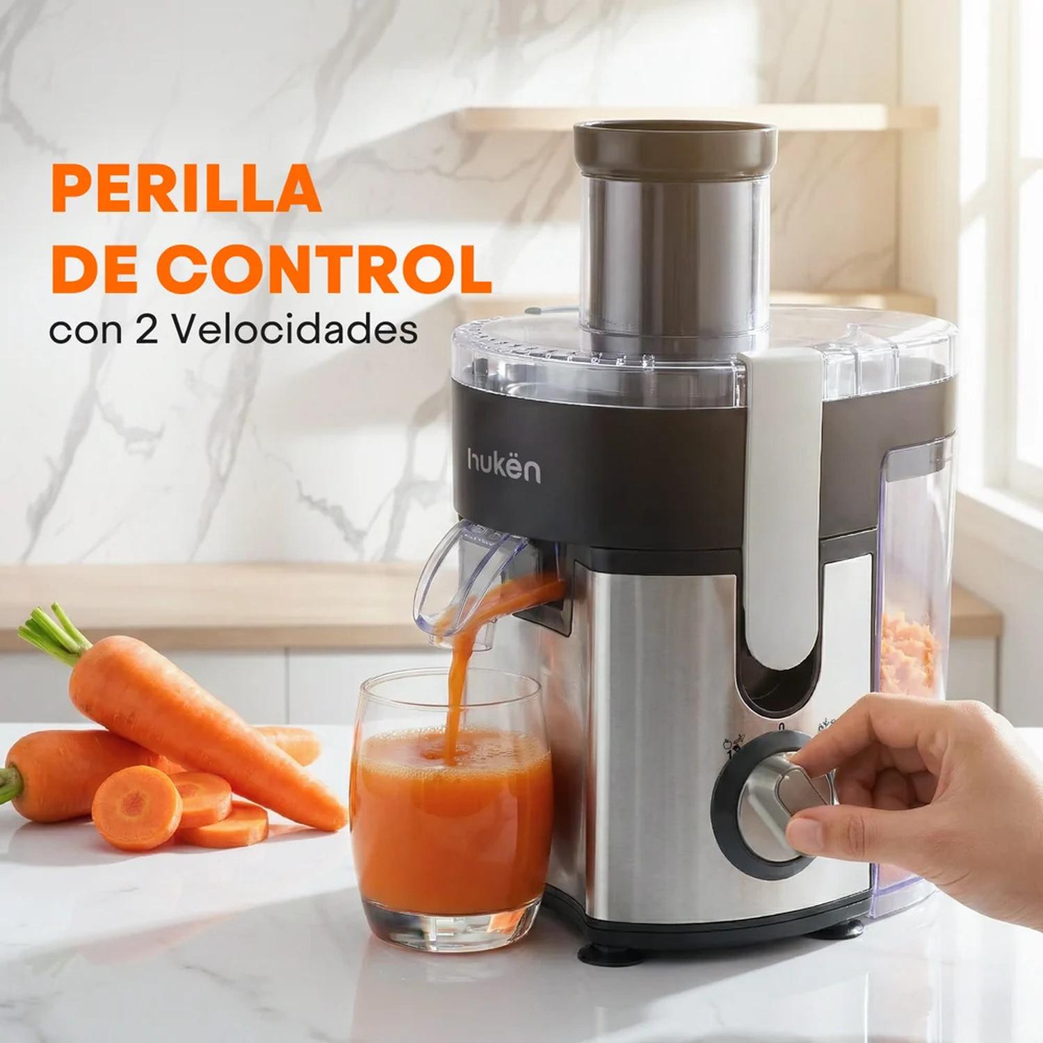 Extractor de Jugos Hukën HU-J-SS 600 ml Frutas y Verduras — imagen 4