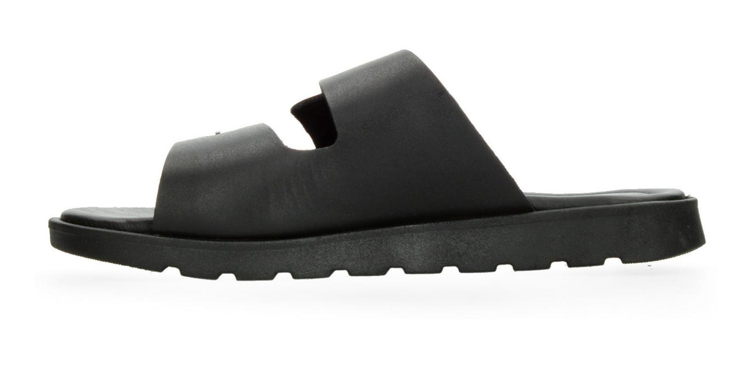 Sandalias Giusto Hombre Negro Hebilla Slides Casual Caballero — imagen 4