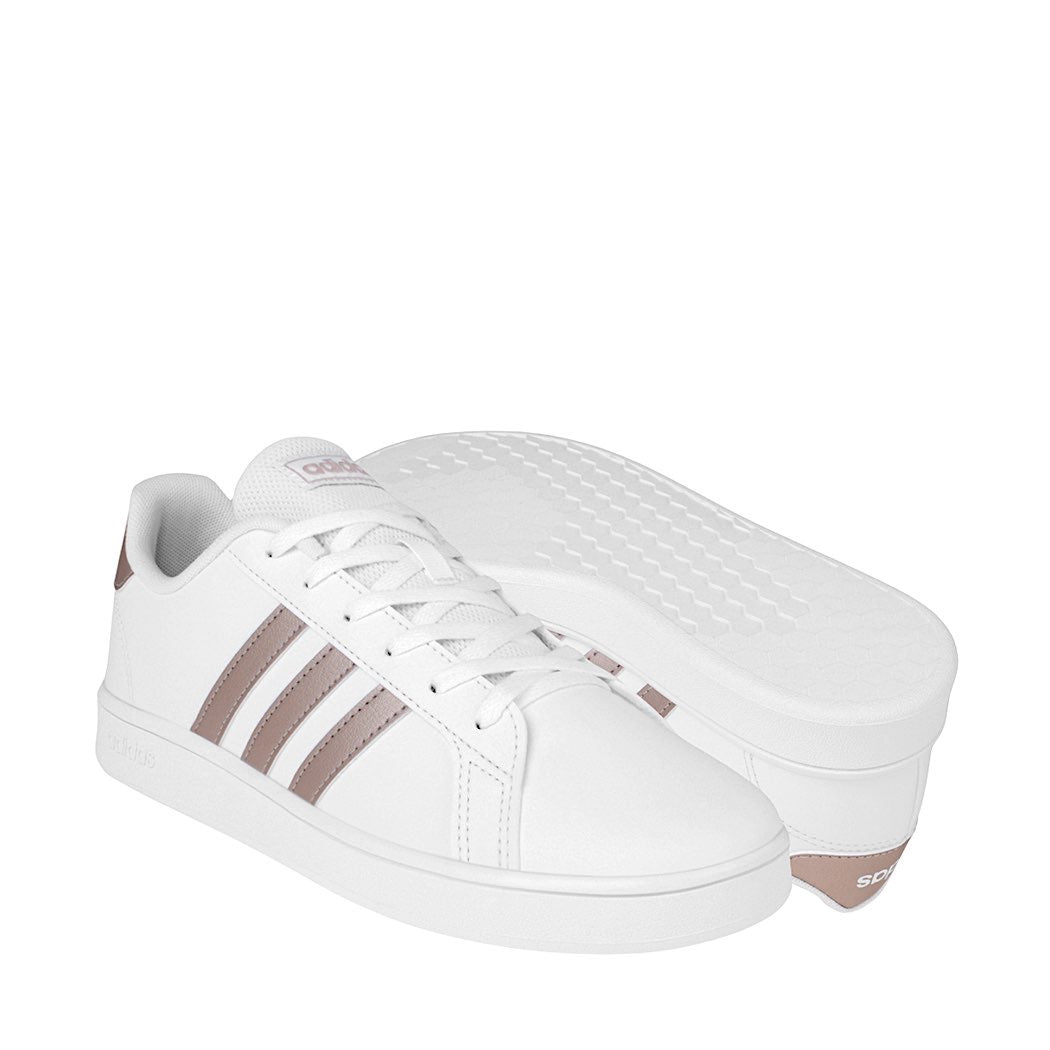 Tenis Adidas Grand Court K Blanco Mujer EF0101 CT — imagen 2
