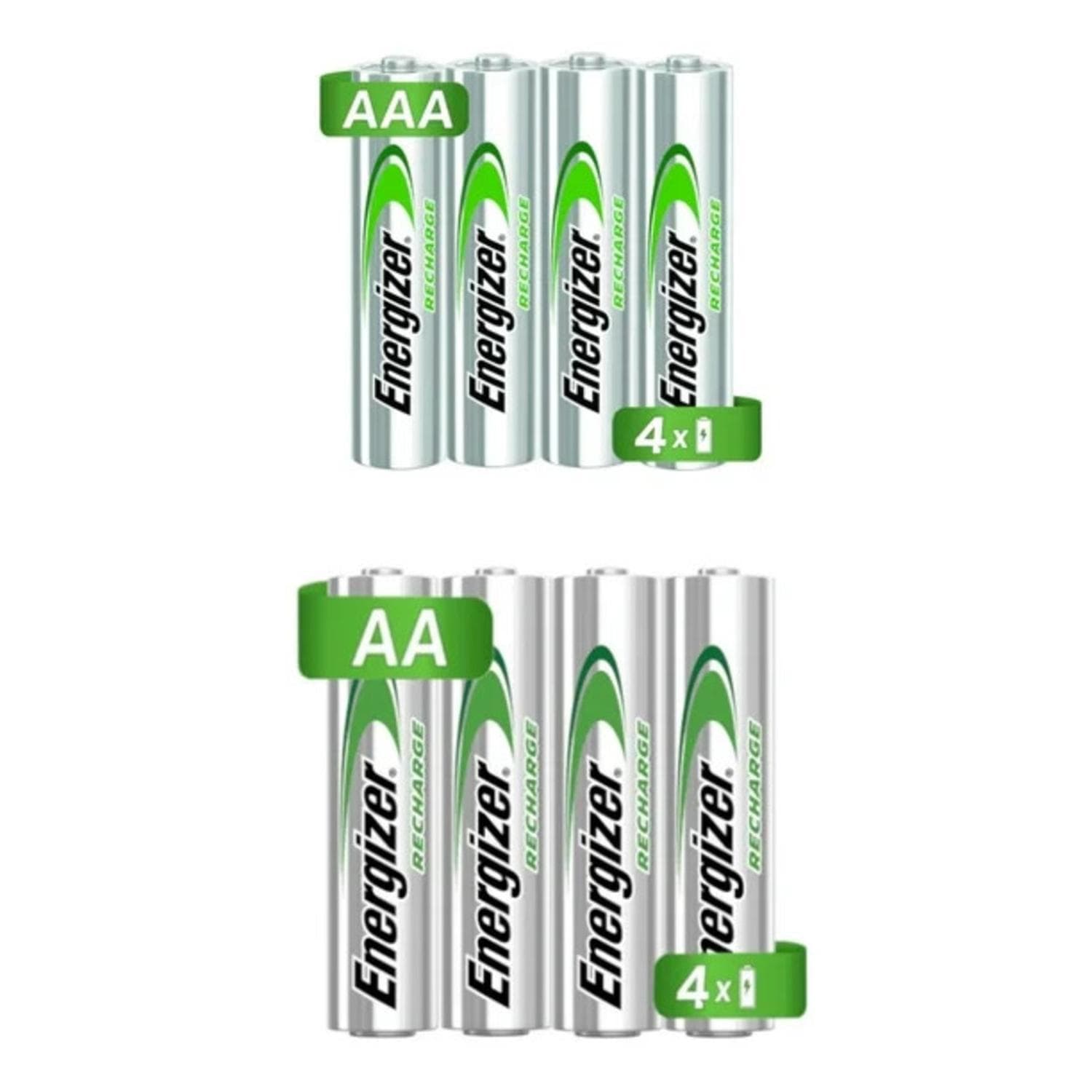 PILA ENERGIZER RECARGABLE CON 4 PILAS AA Y 4 PILAS AAA 1.2V — imagen 1