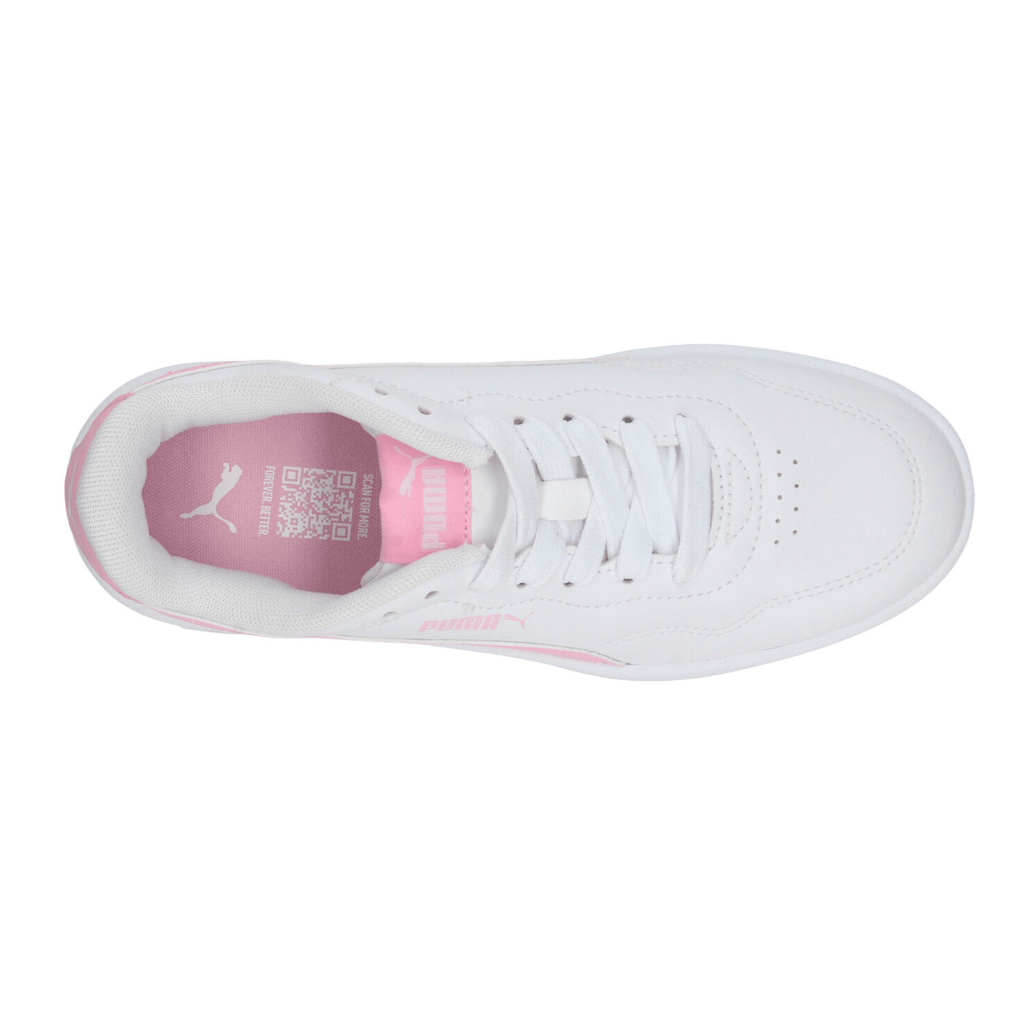 Tenis Puma Court Lally Dama Casual Blanco Rosa Mujer — imagen 8
