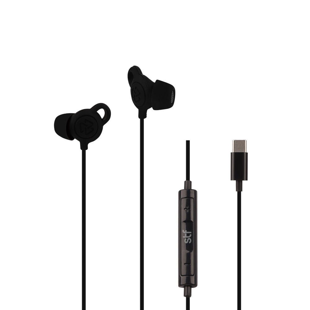Audifonos alámbricos In-Ear STF Gravity: Tipo C, Micrófono, Negro — imagen 2