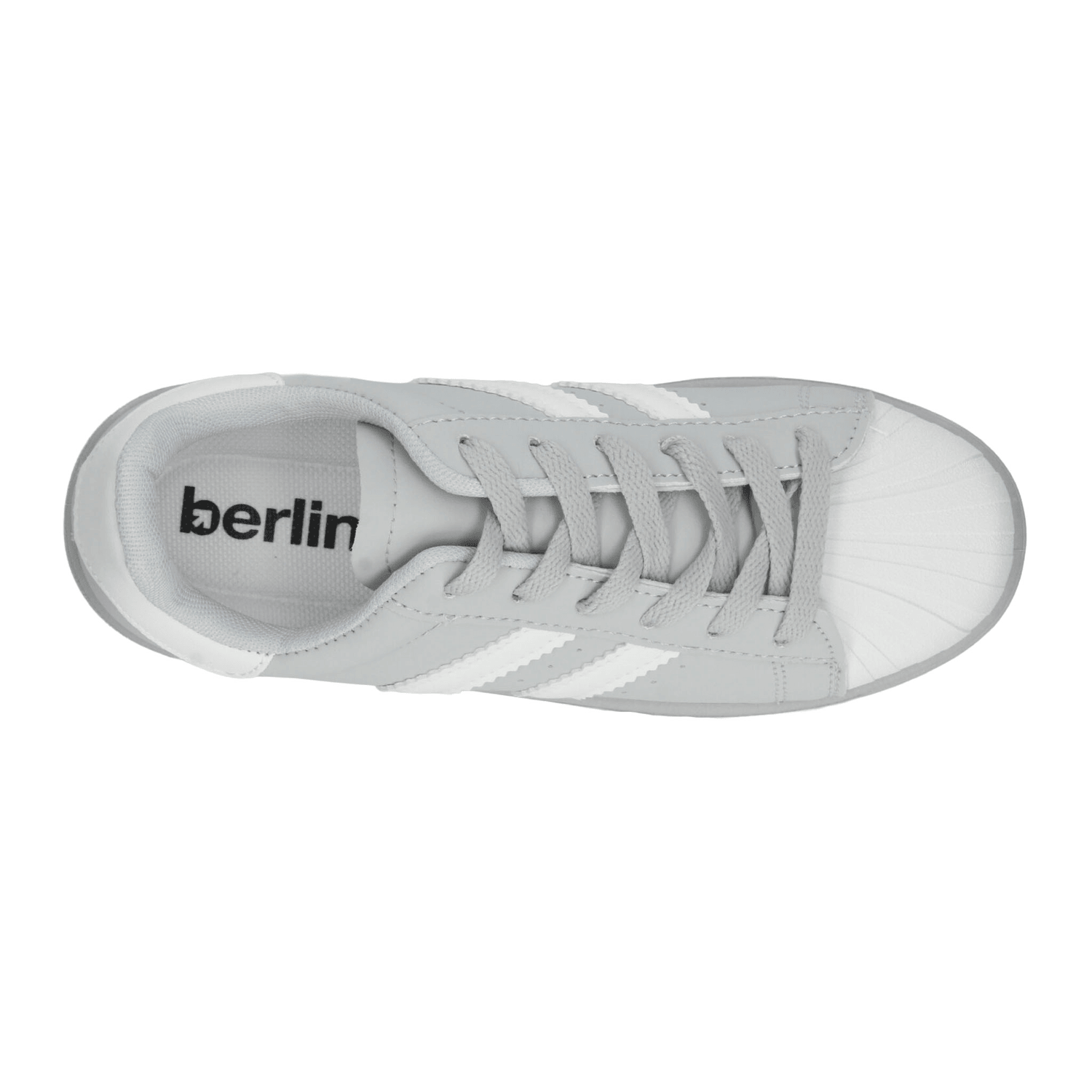 Tenis Berlin Dama Gris Casual Cintas Cómodo Mujer — imagen 9