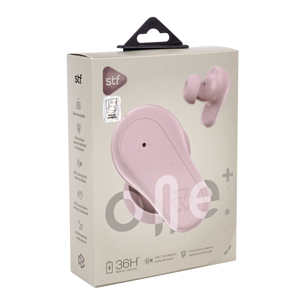 Audífonos Inalámbricos Tws One Plus STF 36hrs Uso ANC/ENC 4 Microfonos Proteccion IPX4 Rosa — imagen 13