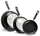 Set de 3 Sartenes Antiadherentes Mango Ergonómico