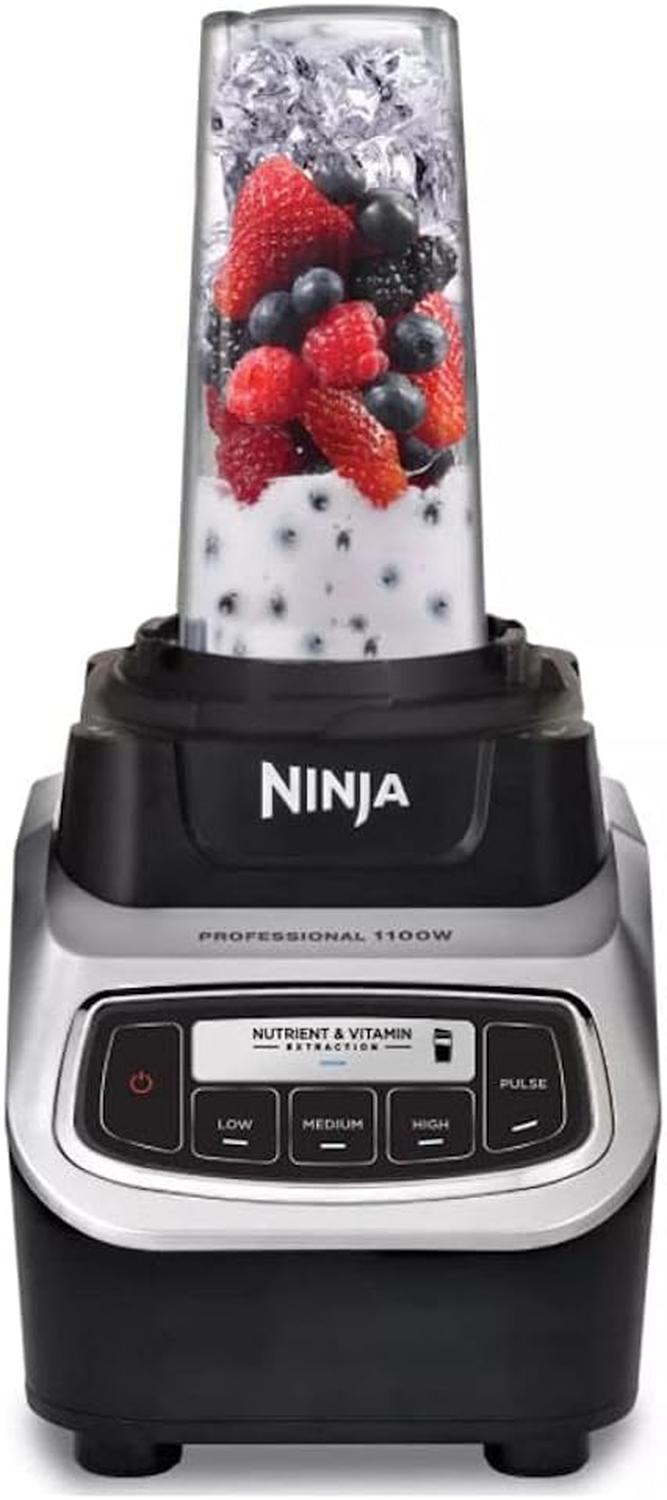 Licuadora Profesional Ninja BL621 1100W Jarra 72 oz + Vaso Personal 16 oz Plateada — imagen 2