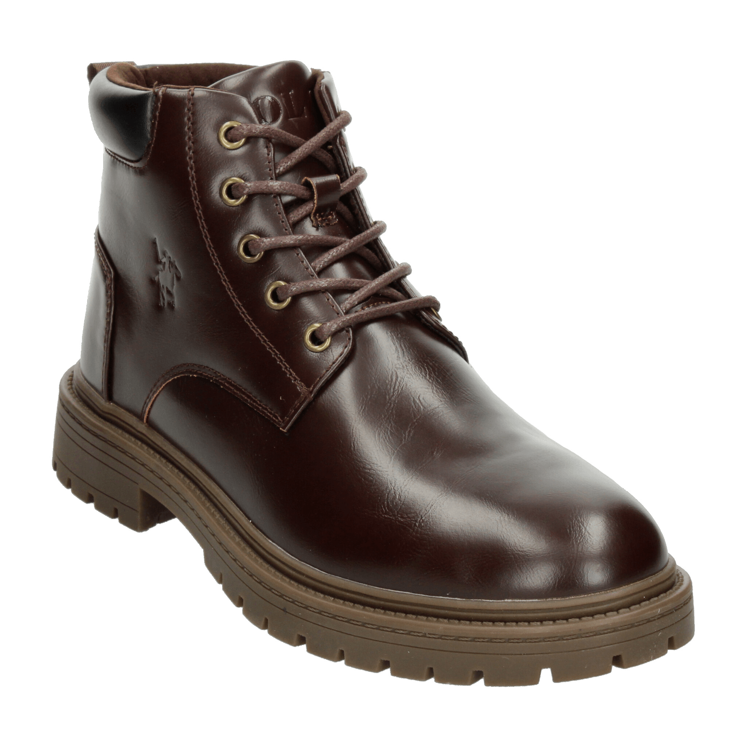 Bota Polo Hombre Casual Cintas Cómodo Café Caballero — imagen 4