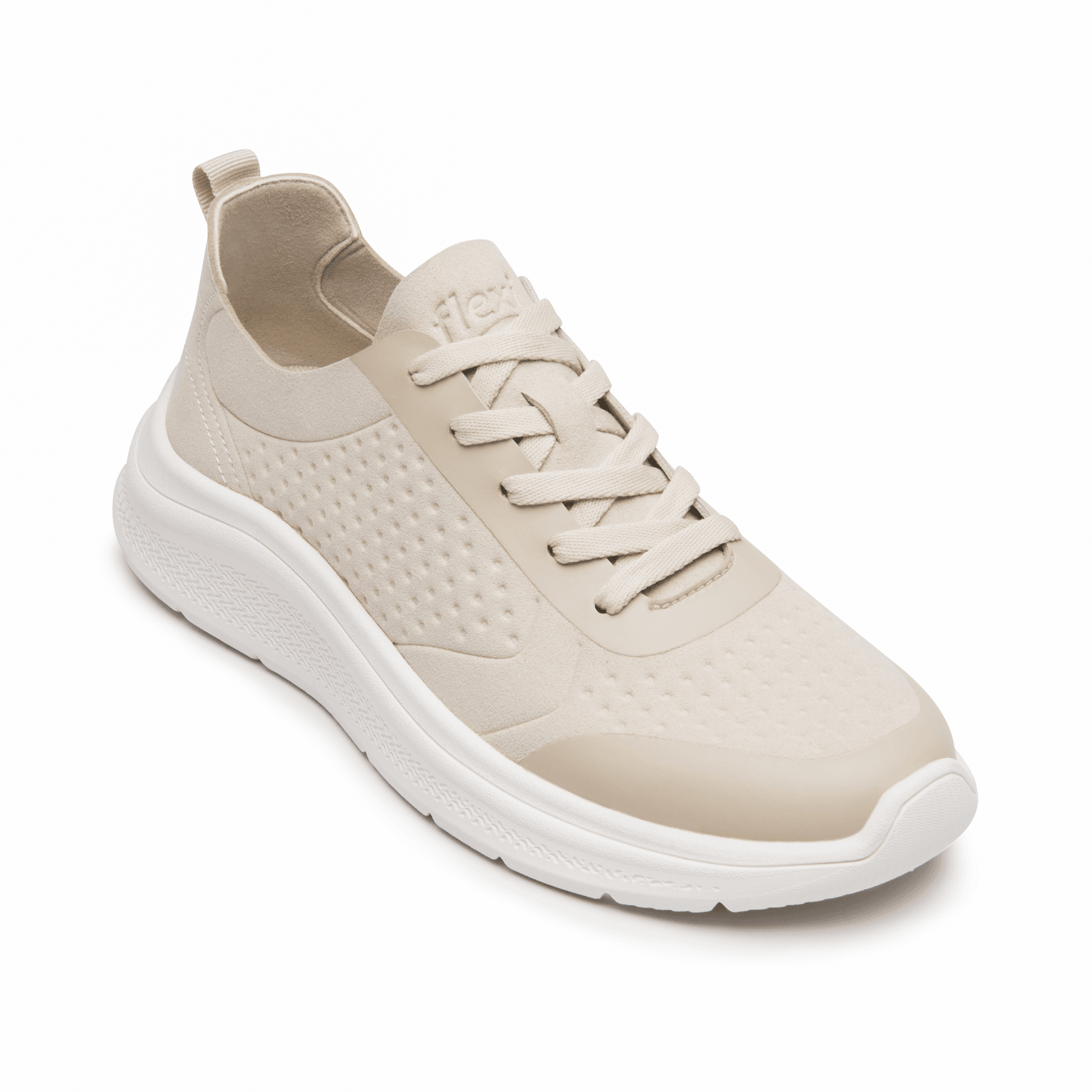 Tenis Flexi Kindra Dama Casual Confort Deportivo Beige Mujer — imagen 2