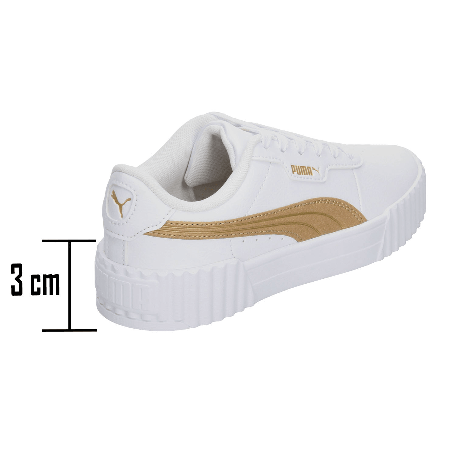 Tenis Puma Carina 3.0 Aqua Metallics Dama Casual Blanco Mujer — imagen 3