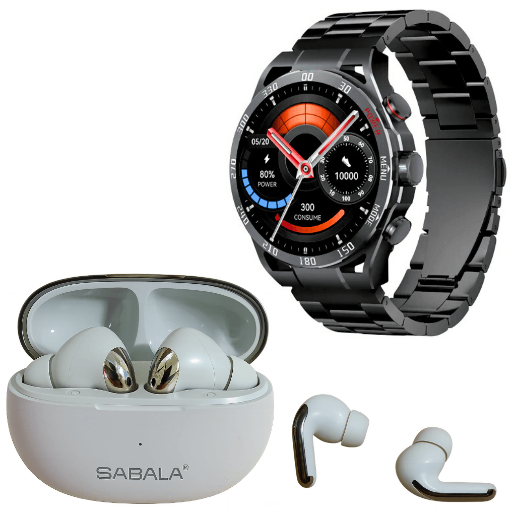 Smartwatch Filwans GTR Negro + Audifonos SABALA ST-764 — imagen 2