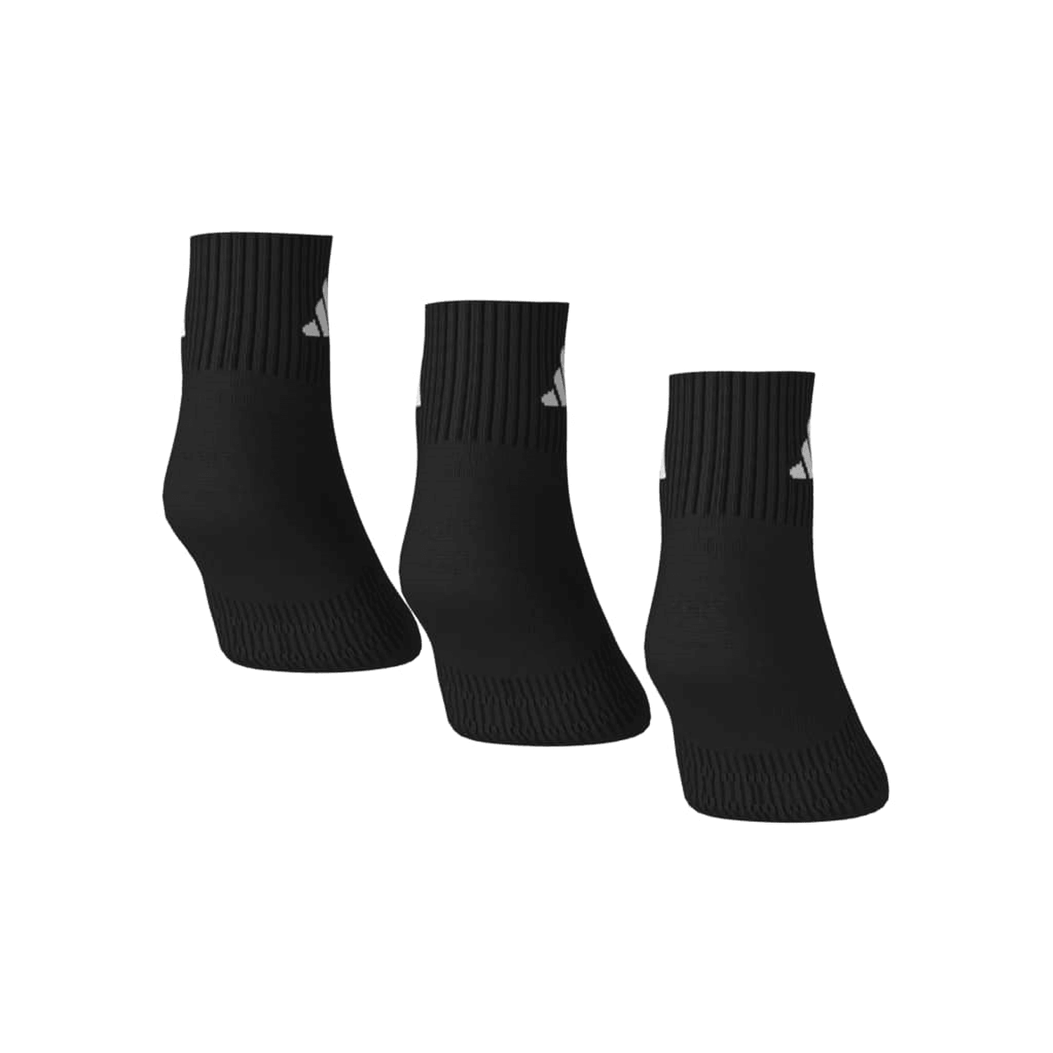 Calcetines Adidas Cushioned Casual 3 Pares Negro Unisex — imagen 8