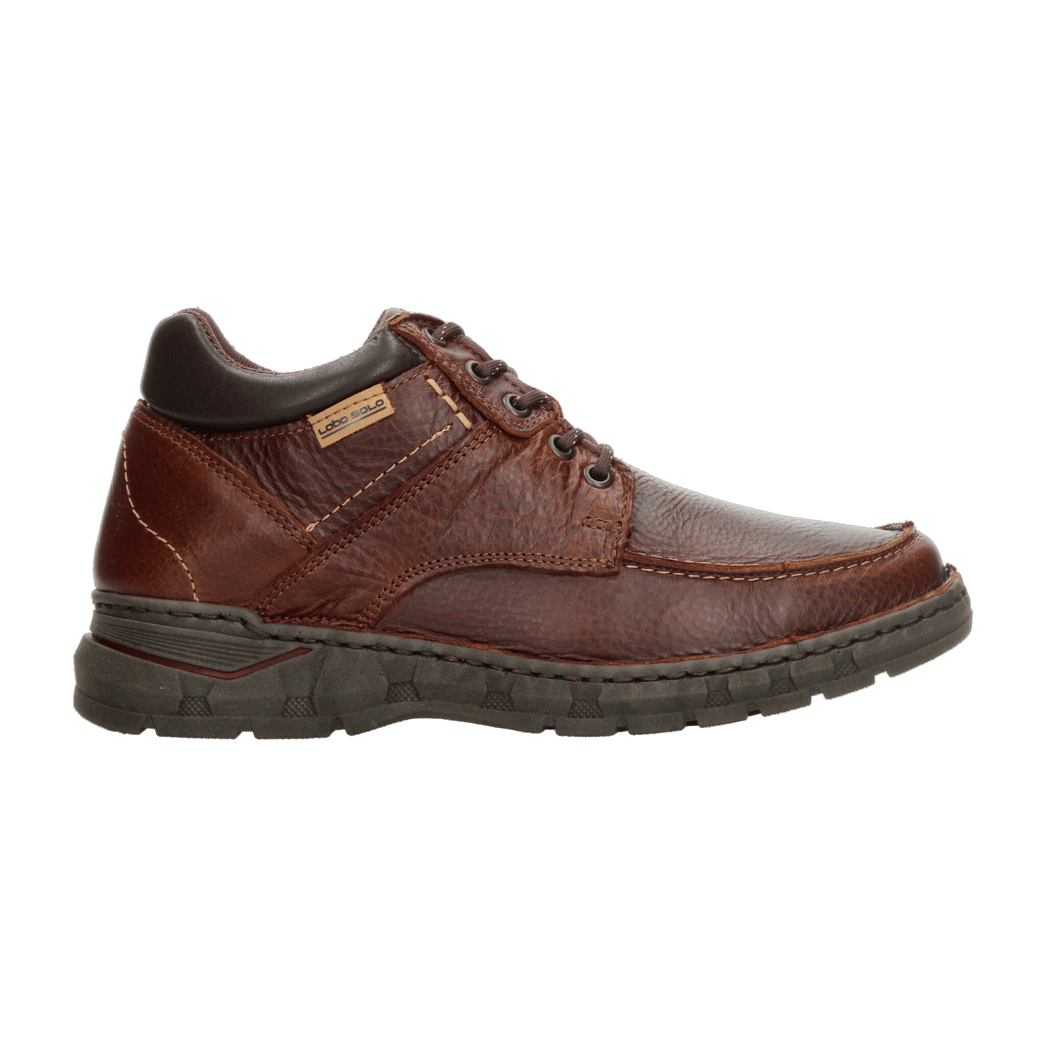 Bota Lobo Solo Hombre Casual Artesanal Cintas Café Caballero — imagen 1