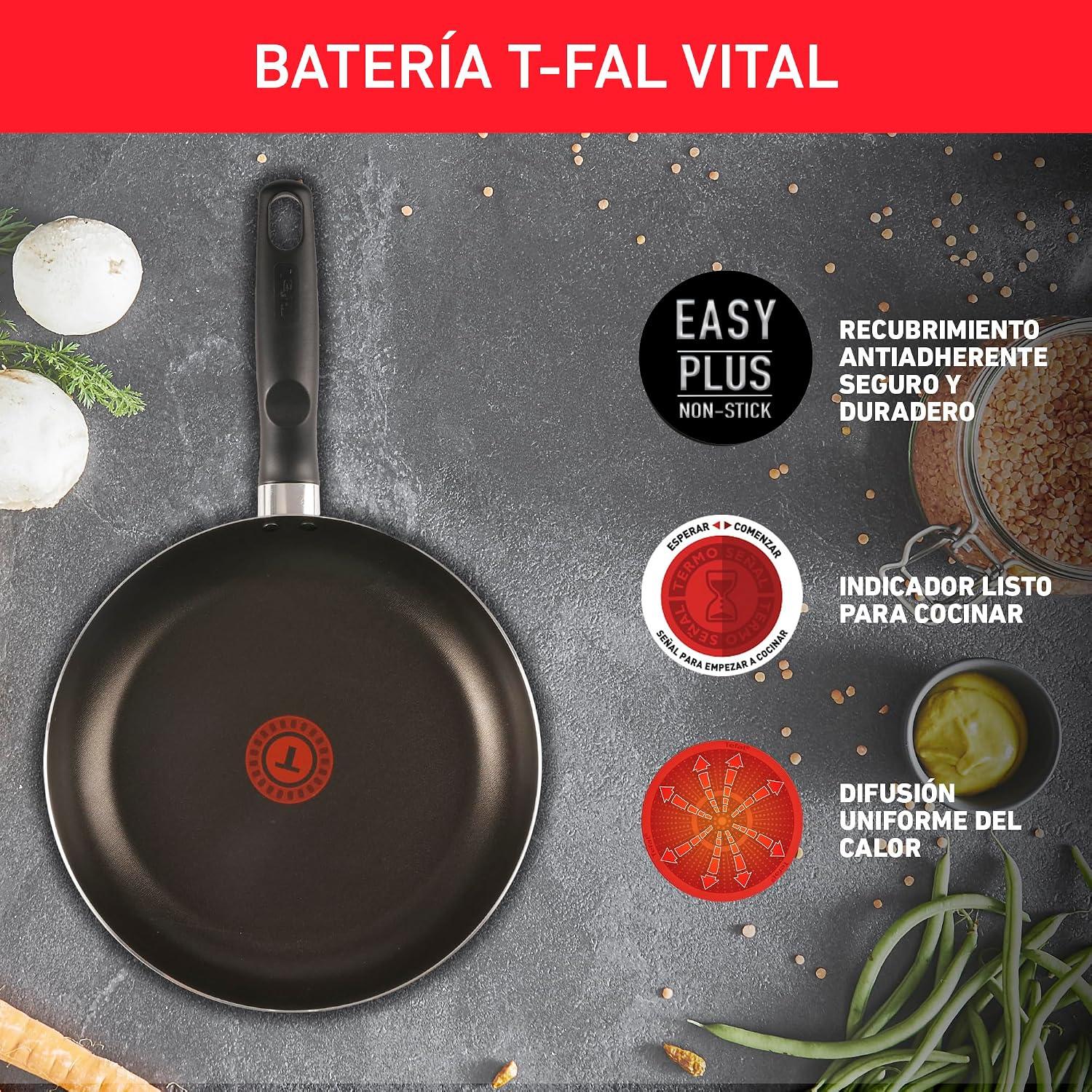 Batería de Cocina T-Fal Vital 226100 11 Piezas Antiadherente — imagen 4