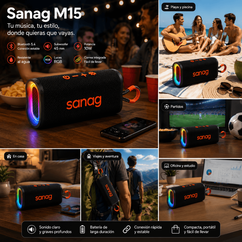 XIAOMI POCO C71 128 GB + Smartwatch G-Tide R5 + Bocina Bluetooth Sanag M15 — imagen 3