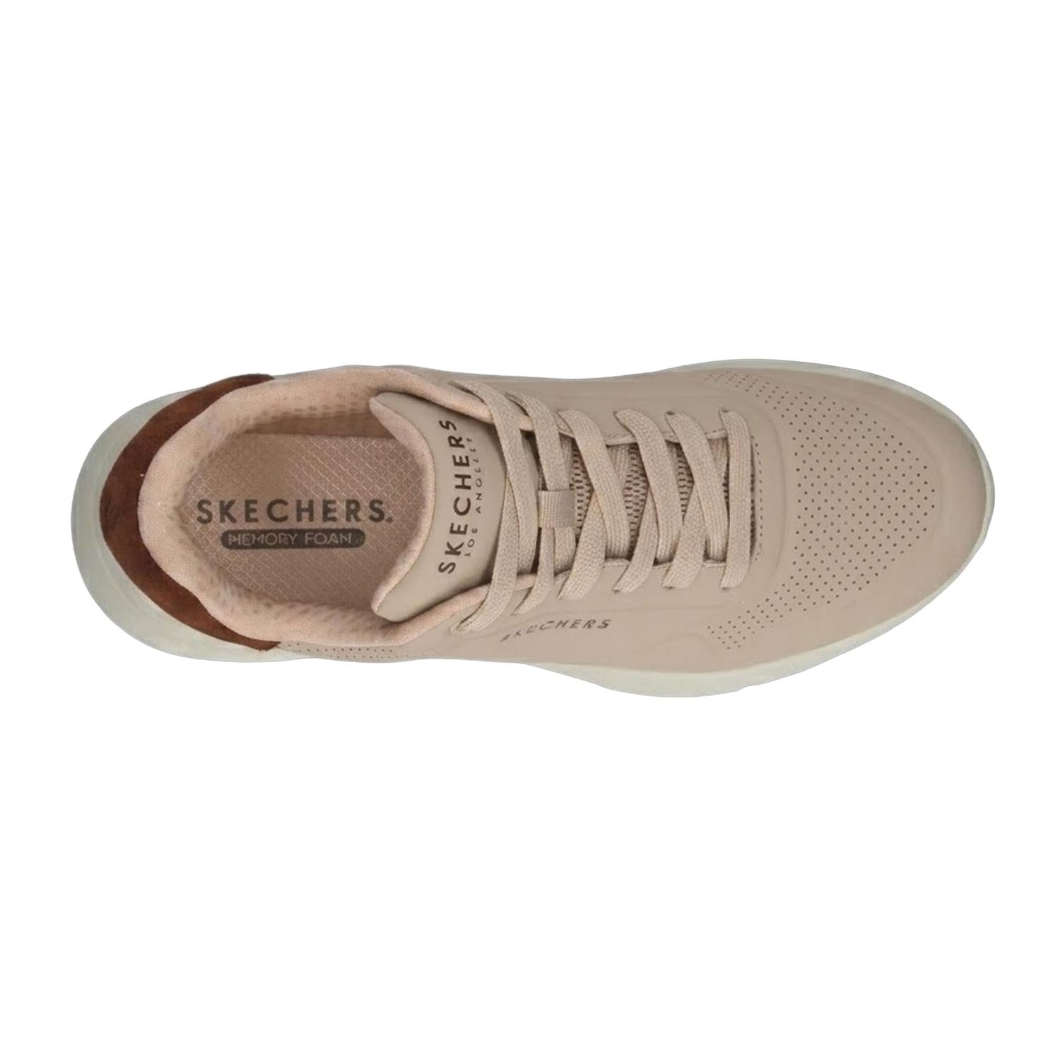 Tenis Skechers Uno Lite Hombre Beige Casual Para Caballero — imagen 9