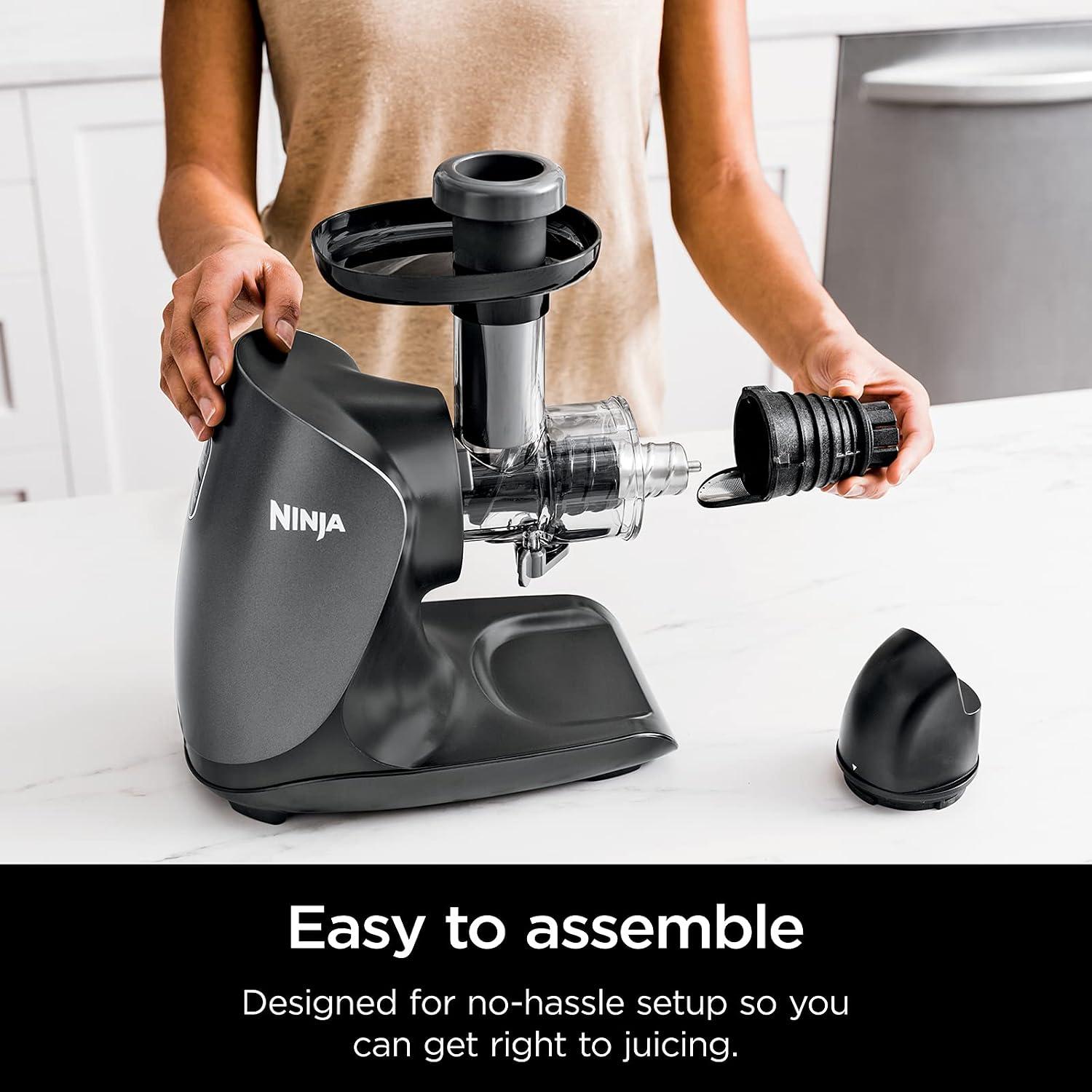 Extractor de Jugos en Frío Ninja Cold Press Juicer Pro Gris con 3 Filtros — imagen 3