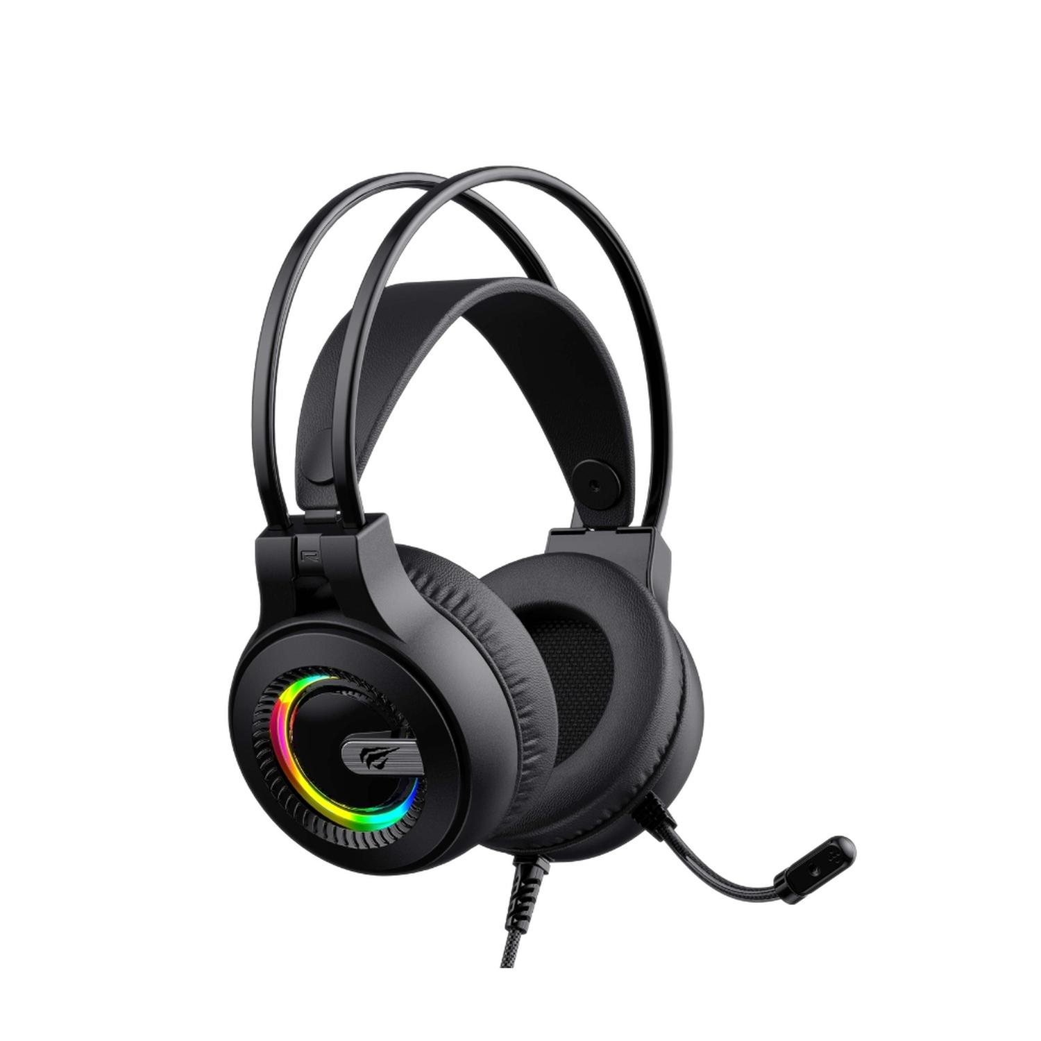 Audífonos Havit Gamenote H2040D Gaming Luz Exterior Negro — imagen 2