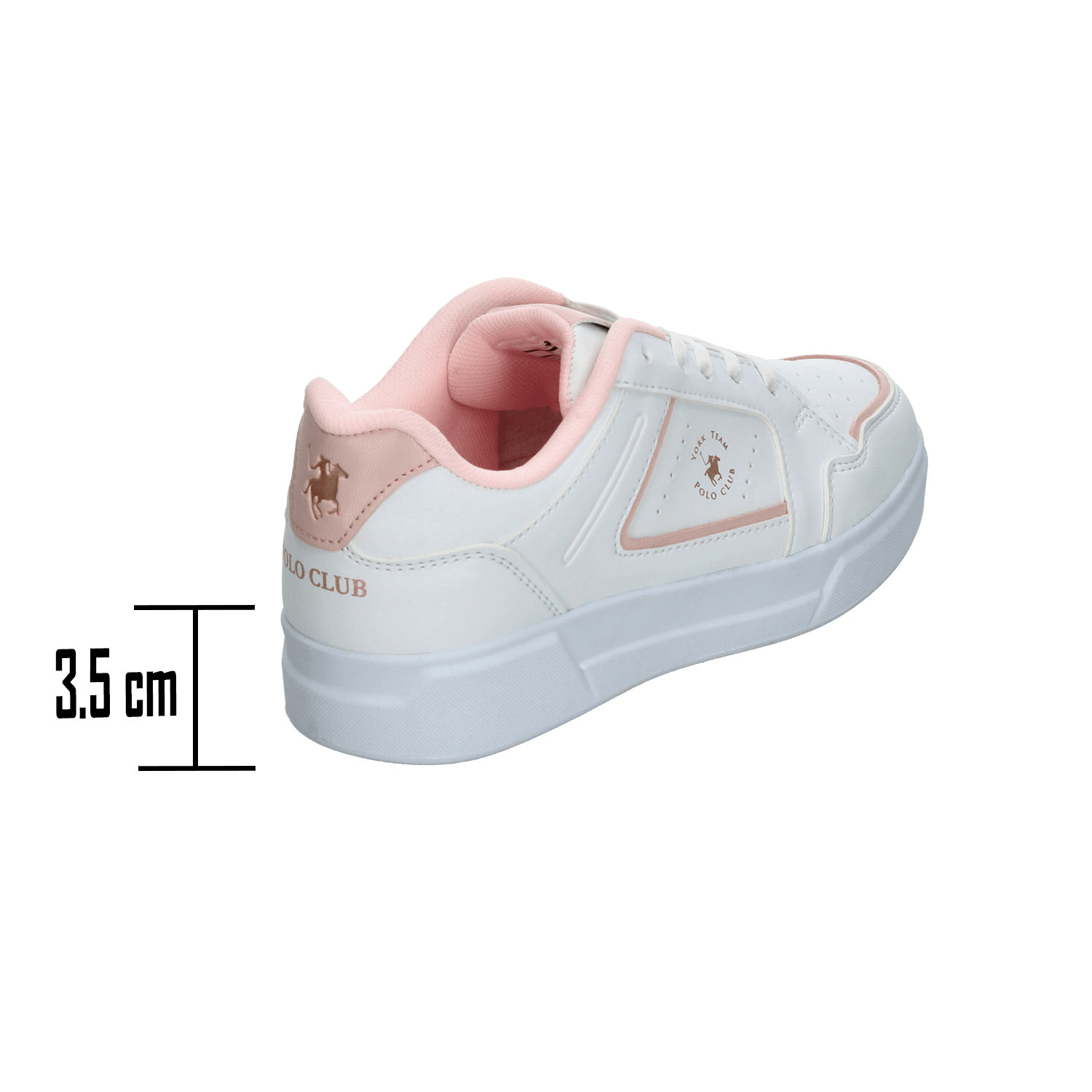 Tenis Polo Dama Blanco Casual Básico Cintas Ajustables Cómodo Juvenil Moda Para Mujer — imagen 4